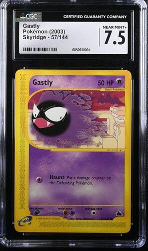 CGC - 7.5 - 2003 Pokemon Gastly Skyridge 57/144 [6050930091]