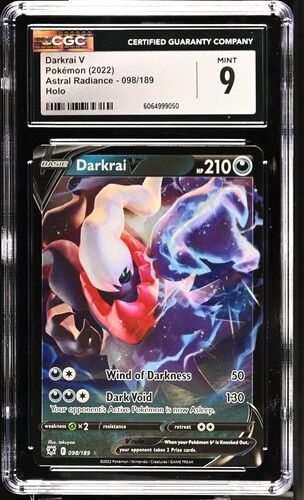 CGC - 9 - 2022 Pokemon Darkrai V Astral Radiance 98/189 Holo [6064999050]