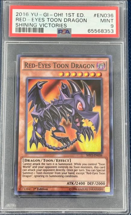 2016 YuGiOh 1st ED Red-Eyes Toon Dragon PSA 9 [65568353]