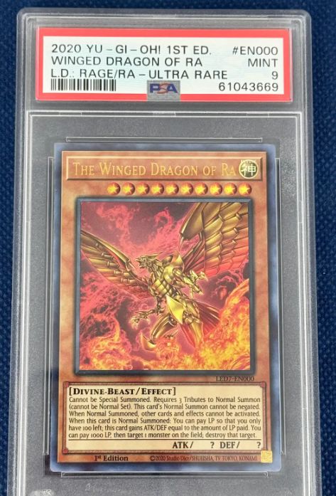 2020 YuGiOh 1st Ed. Winged Dragon of Ra PSA 9 [61043669]