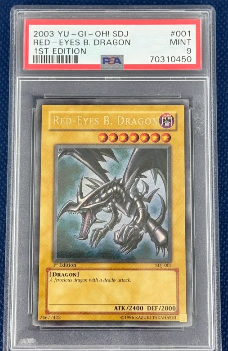 2003 YuGiOh Red Eyes Black Dragon PSA 9 [70310450]