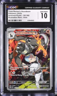 2025 Pokemon Destined Rivals CGC Gem Mint 10 Team Rocket's Houndoom [6119449003]