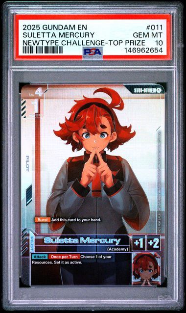 PSA 10 - 2025 GUNDAM PROMOS #011 SULETTA MERCURY NEWTYPE CHALLENGE-TOP PRIZE [146962654]