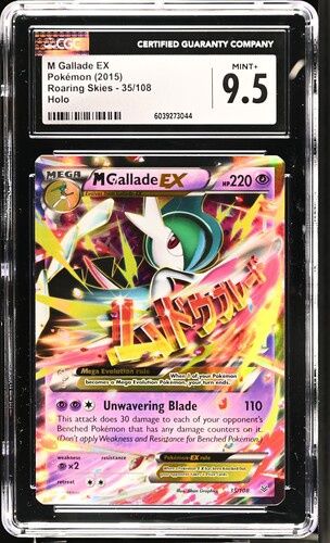 CGC - 9.5 2015 Pokemon M Gallade EX Roaring Skies Holo - 35/108 [6039273044]