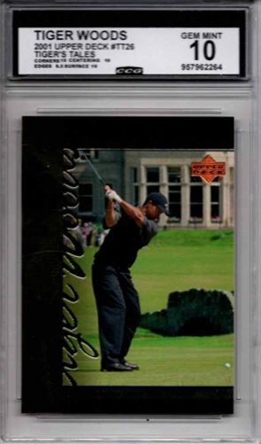 CCG Gem Mint 10 - 2001 Upper Deck #TT26 - Tiger Woods [957962264]