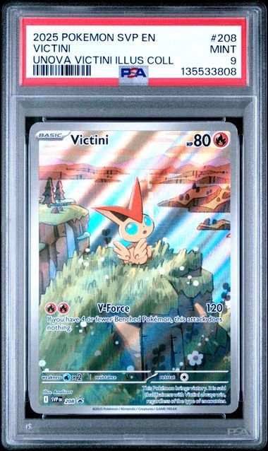PSA - 9 2025 Pokemon SVP EN Victini Unova Illustration Collection #208. [135533808]