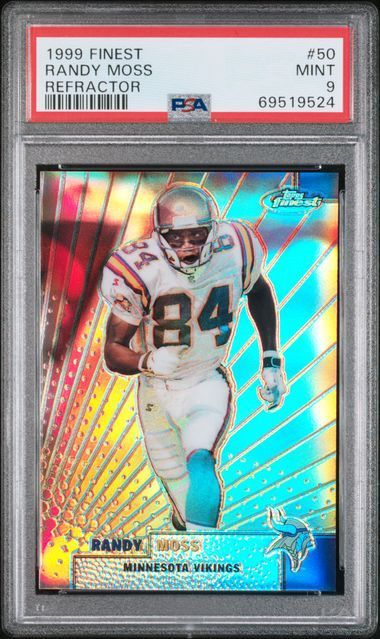 PSA 9 - 1999 Topps Finest Randy Moss Refractor #50 [69519524]