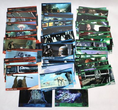 Star Wars Topps Widescreen Trilogy Complete Set Complete Base set 1997 1-72