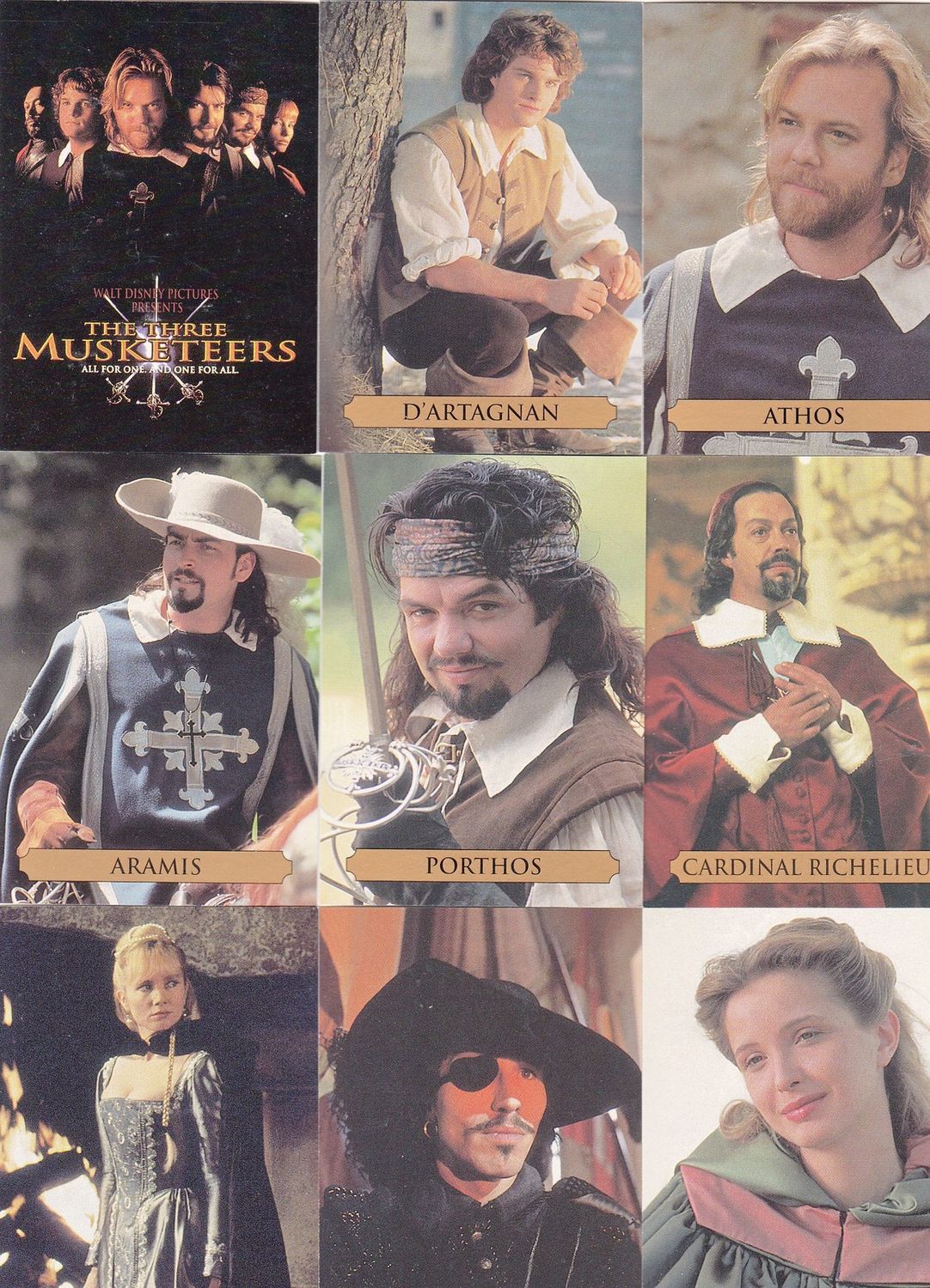 1993 3 Musketeers 1-90 Base Set Complete