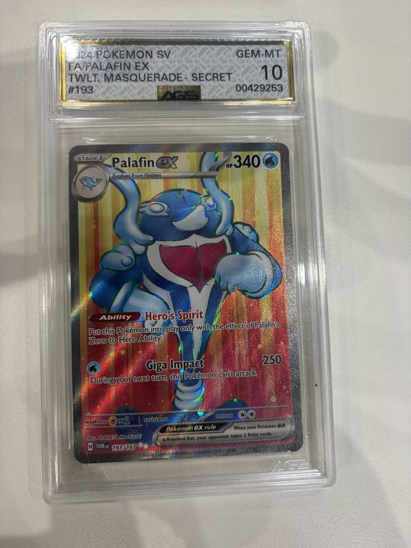 AGS 10 - 2024 Pokemon SV FA/Palafin EX TWLT. Masquerade Secret #193 (0042953)