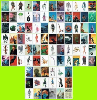 1994 Comic Images Alien World of Wayne Barlow 1-90 Set