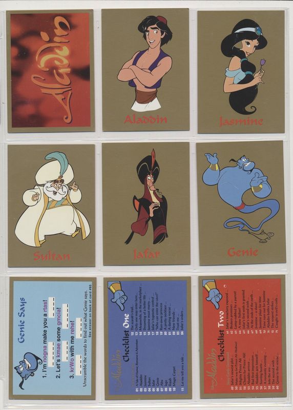 1993 Skybox Aladdin Base set 1-90