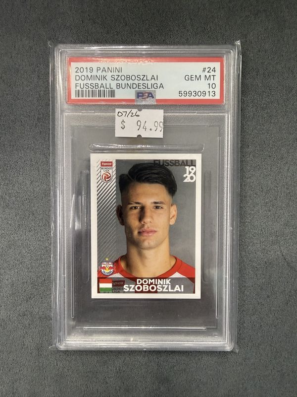 PSA 10 - 2019 Panini Dominik Szoboszlai Fussball Bundesliga #24 [59930913]