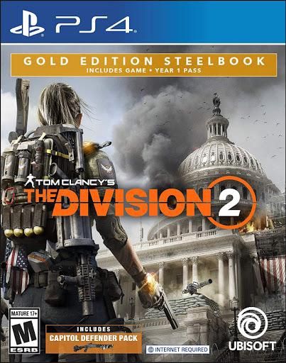 Tom Clancy's The Division 2 [Gold Edition Steelbook] - Playstation 4, Condition: Loose