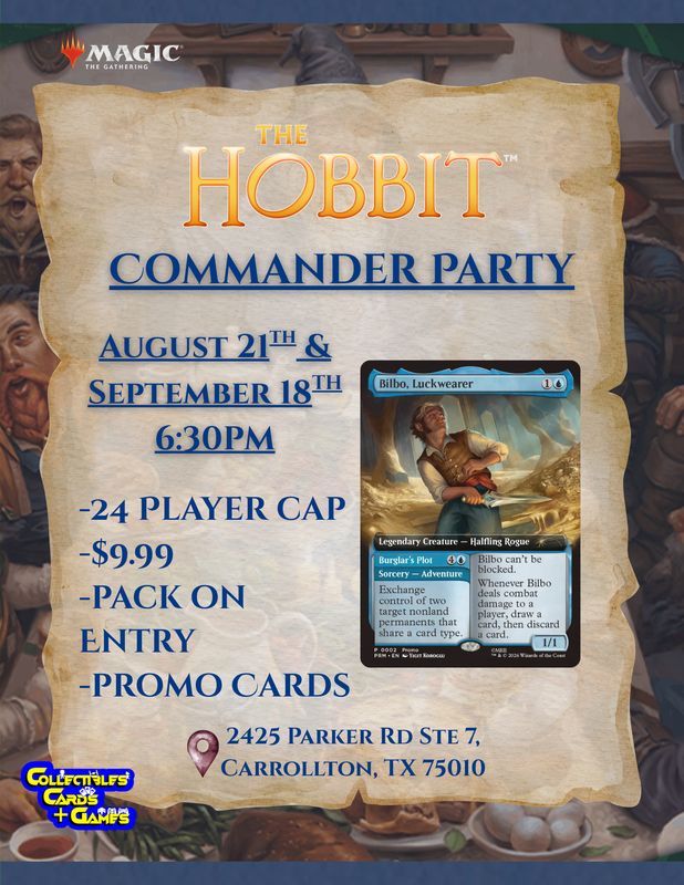 MTG: The Hobbit Commander Party - Carrollton (09-18-26)