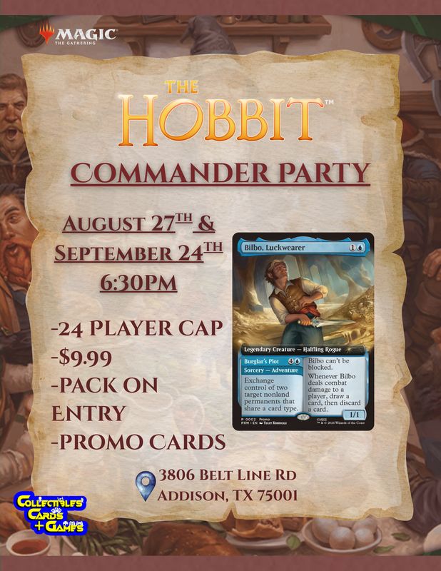 MTG: The Hobbit Commander Party - Addison (09-24-26)
