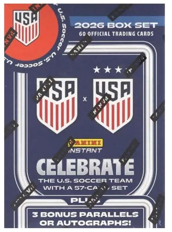 2025-26 Panini USMNT &amp; USWNT Soccer Set Box