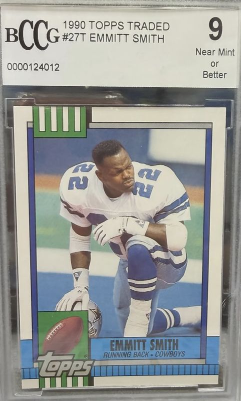 BCCG 9 - 1990 Topps Traded #27T Emmit Smith - [0000124012]