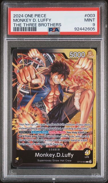 PSA - 9 2024 One Piece Monkey D. Luffy The Three Brothers #003 [92442605]