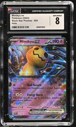 CGC 8 - Mimikyu ex Pokemon 2023 Black Star Promos - 004 Holo - [6069570001]