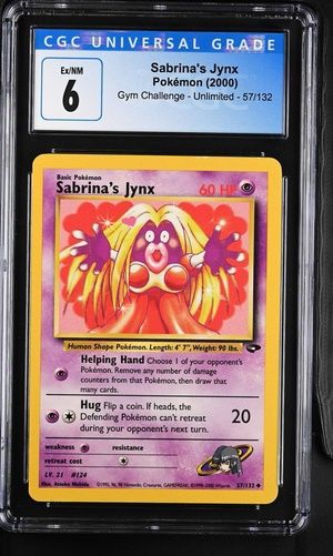 CGC 6 - Sabrina's Jynx 2000 English Pokémon Gym Challenge 57/132 [4076799253]