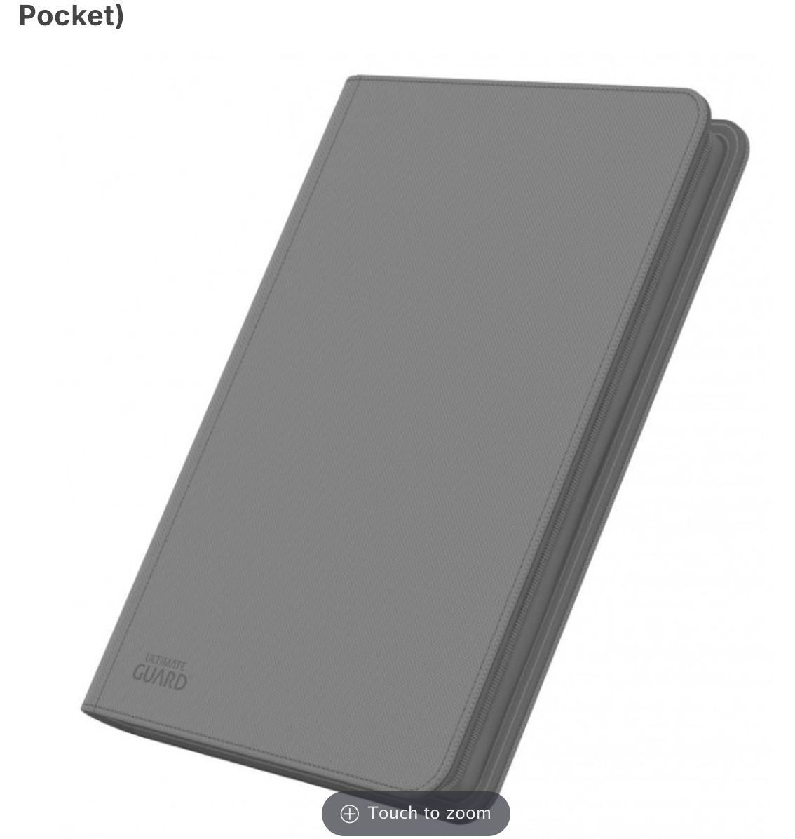 Ultimate Guard: Grey - XenoSkin Zipfolio 360 (18-Pocket)