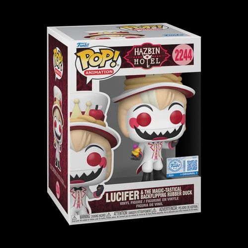 Funko Pop! #2244 Lucifer &amp; The Magic-Tastical Backflipping Rubber Duck - Hazbin Hotel