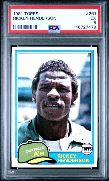 PSA 5 - 1981 TOPPS #261 RICKEY HENDERSON - [116727479]