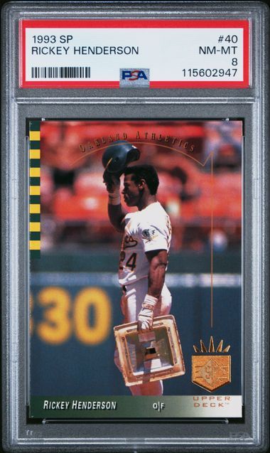 PSA 8 - 1993 SP #40 RICKEY HENDERSON - [115602947]