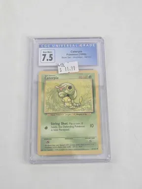 1999 CGC 7.5 - Caterpie Base Set - Unlimited - 45/102 (4190614263)