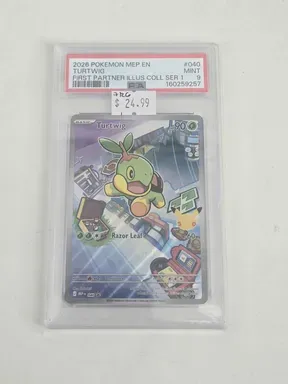 PSA Mint 9 - 2026 Pokemon Mep EN #040 Turtwig First Partner Series 1 (160259257)