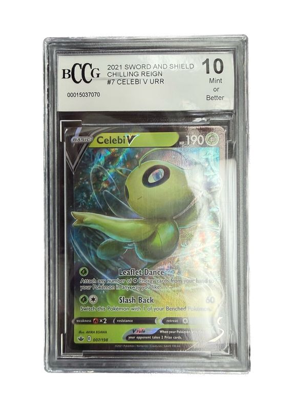 BCCG - 10 2021 Sword and Shield Chilling Reign #7 Celebi V URR  [00015037070]