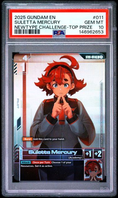 PSA 10 - 2025 Gundam English Suletta Mercury New Type Challenge ST01-011 [146962653]
