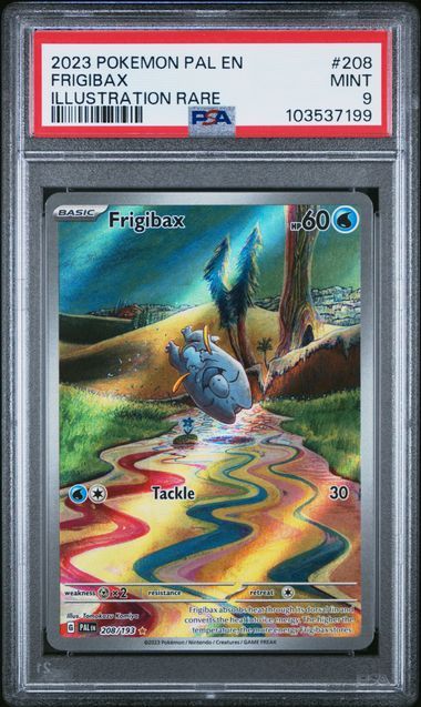 PSA 9 - 2023 POKEMON PAL EN-PALDEA EVOLVED #208 FRIGIBAX ILLUSTRATION RARE - [103537199]