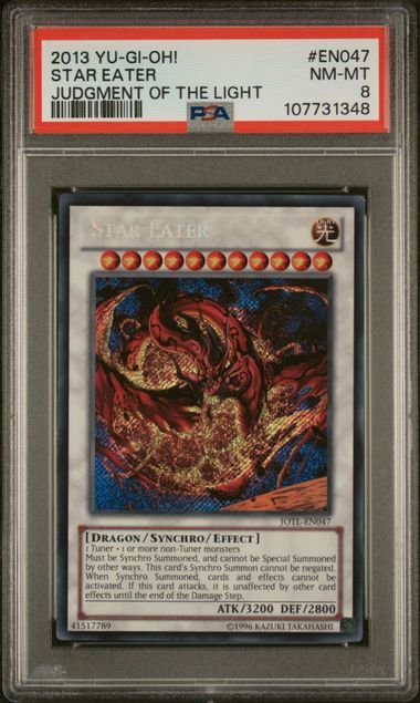 PSA 8 - 2013 YU-GI-OH! JOTL-JUDGMENT OF THE LIGHT #EN047 STAR EATER - [107731348]