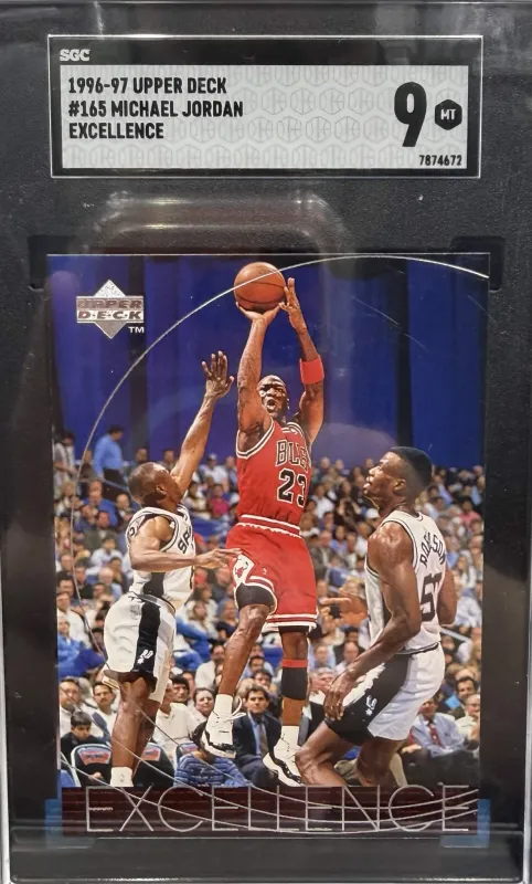 SGC 9 - 1996-97 Upper Deck #165 Michael Jordan Excellence - [7874672]