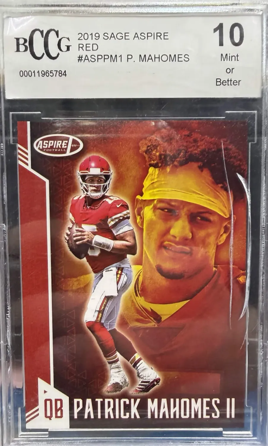 BCCG 10 - 2019 Sage Aspire Red #ASPPM1 P. Mahomes - [000011965784]