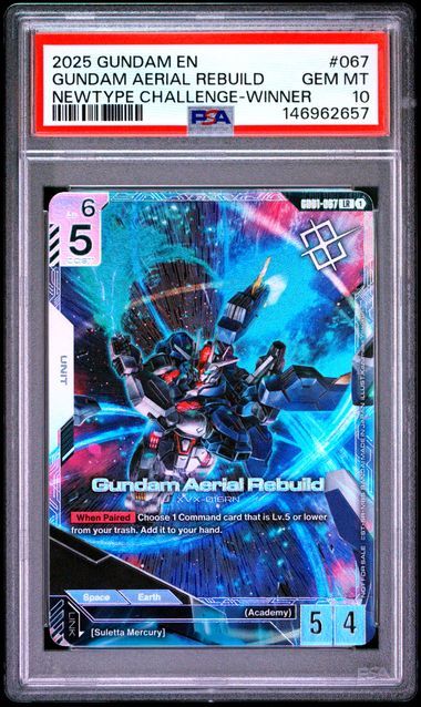 PSA 10 - 2025 Gundam English Gundam Aerial Rebuild New Type Challenge GD01-067 [146962657]