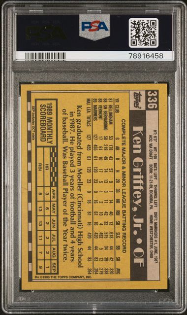 PSA - 7 1990 Topps Ken Griffey Jr. #336 [78916458]