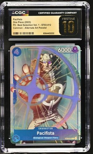 CGC - Pristine 10 2023 One Piece Pacifista PC: Best Selection Vol. 1 - ST03-012 Common - Alternate Art Parallel [6064405202]