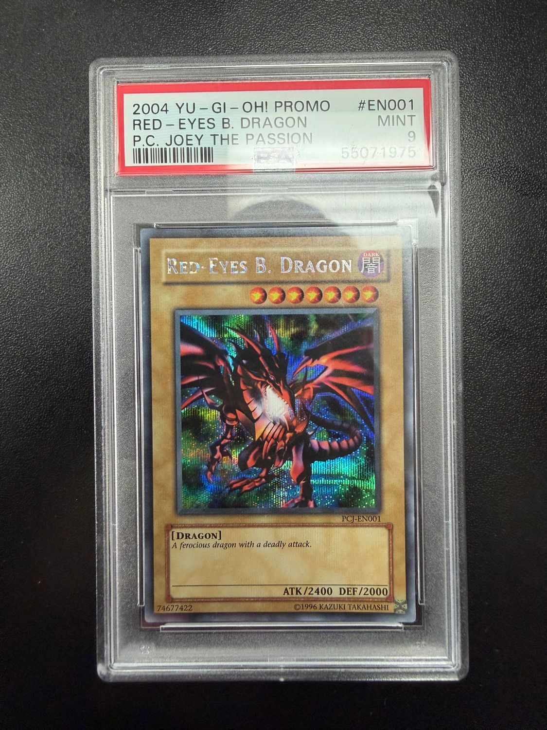 PSA - 9 2004 Yu-Gi-Oh! Promo Red-Eyes B. Dragon PC. Joey the Passion #EN001 [55071975]