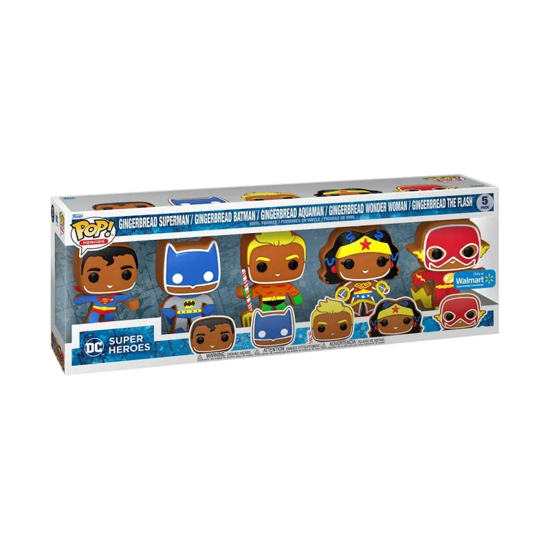 5 pack Gingerbread DC Superheroes - Funko pop!
