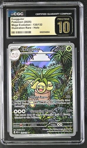 CGC - Pristine 10 2025 Pokemon Exeggutor Mega Evolution - 135/132 Illustration Rare - Holo [6102314004]