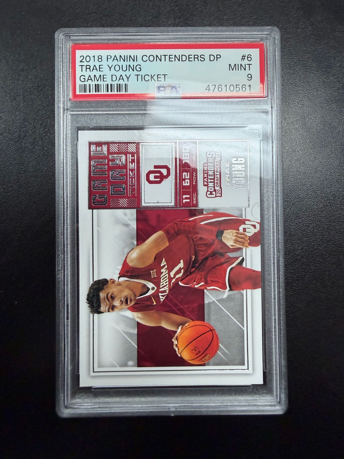 PSA - 9 2018 Panini Contenders DP Trae Young Game Day Ticket #6 [47610561]