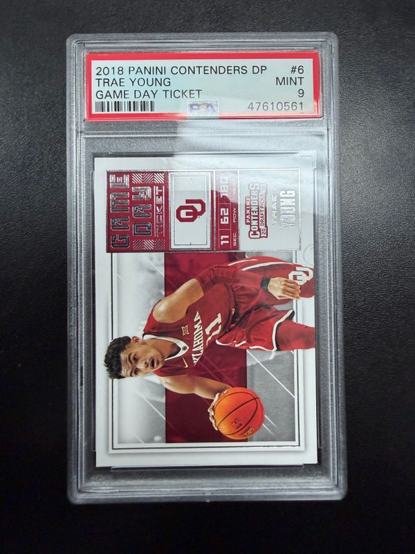 PSA - 9 2018 Panini Contenders DP Trae Young Game Day Ticket #6 [47610561]