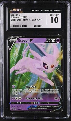 CGC - 10 2022 Pokemon Espeon V Black Star Promos - SWSH201 [6065532007]