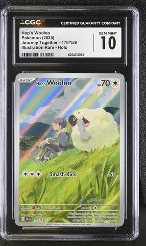 CGC - 10 2025 Pokemon Hop's Wooloo Journey Together - 170/159 Illustration Rare - Holo [6054811063]