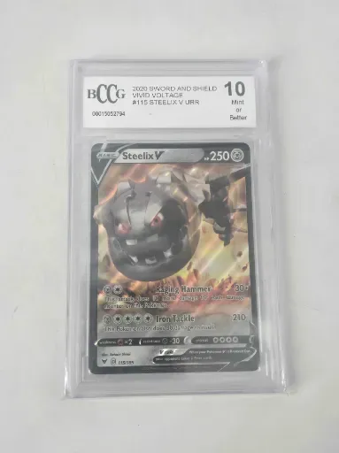 BCCG Mint 9 - 2020 Pokemon English Steelix V Vivid Voltage  [00015052794]