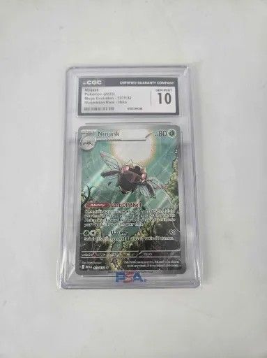 CGC Gem Mint 10 - 2025 Pokemon English Ninjask Mega Evolution #137 [6102314006]