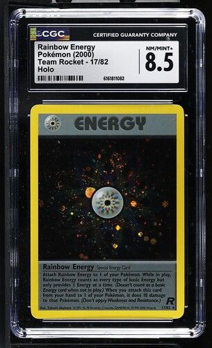 CGC 8.5 - 2000 Pokemon English Rainbow Energy Team Rocket  #17/82 [6161811082]